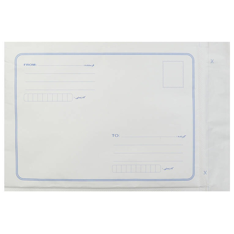 پاکت پست محرمانه لمینت تیره A3 سفید بسته 100 عددی