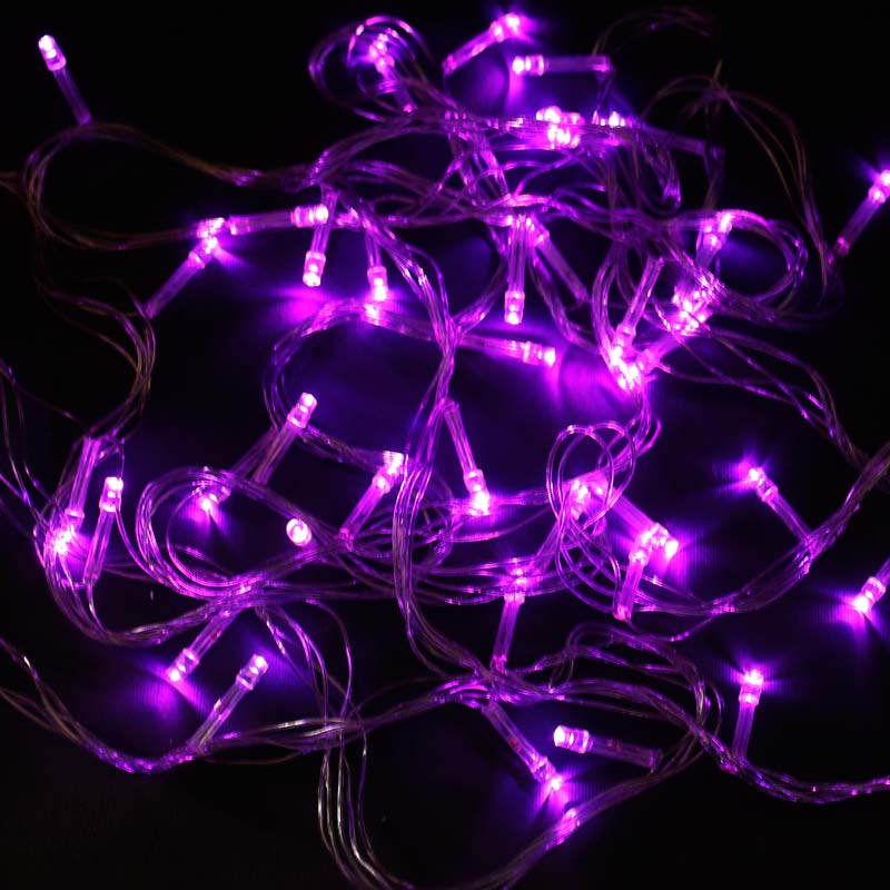 ریسه سوزنی 100 لامپ بنفش طول 8 متر