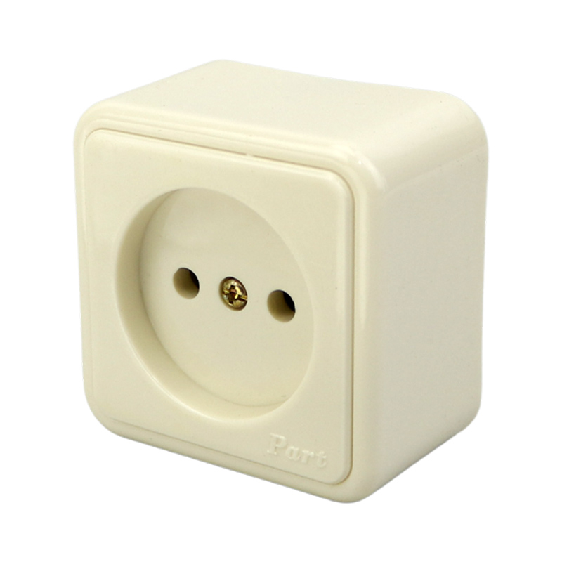 پریز روکار بدون ارت پارت الکتریک Part Electric PE105