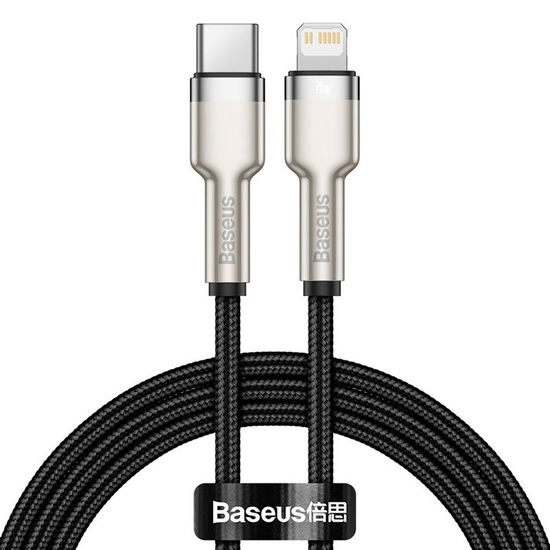 کابل تبدیل فست شارژ Baseus CATLJK-A Type-C To Lightning PD 20W 1m
