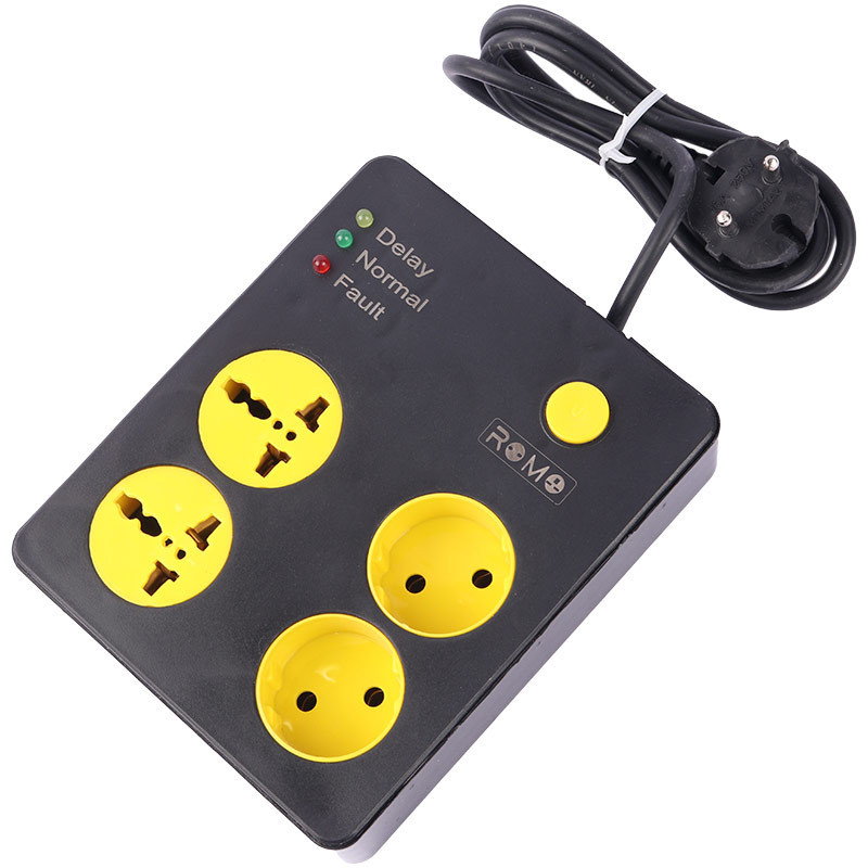 محافظ برق صوتی تصویری 4 خانه رومو با کابل 1.5 متری