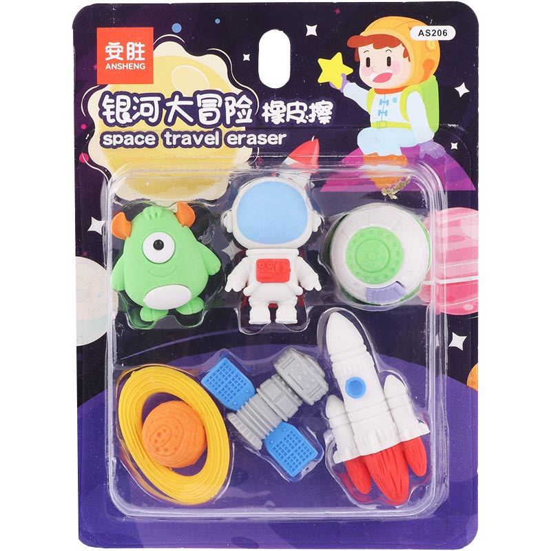 پاک کن فانتزی AS206 بسته 6 عددی