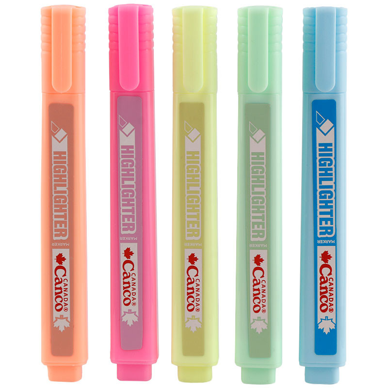 ماژیک هایلایت پاستلی کنکو Canco بسته 36 عددی