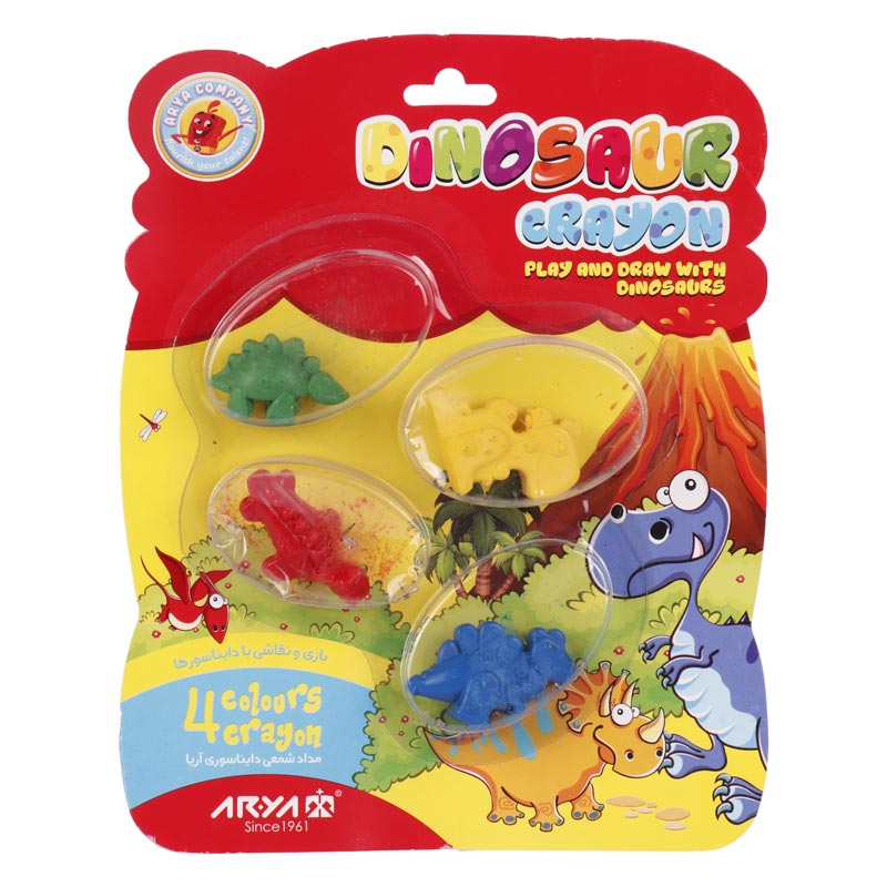 مداد شمعی 4 رنگ آریا Arya 2052