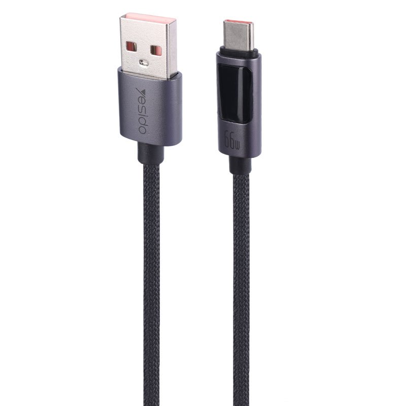 کابل تایپ سی فست شارژ Yesido CA122C 66W PD 1.2m