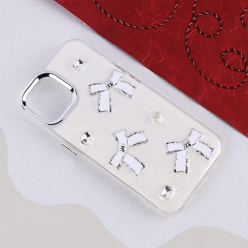 قاب اکلیلی Vip Max آیفون iPhone 15 پاپیونی نگین دار