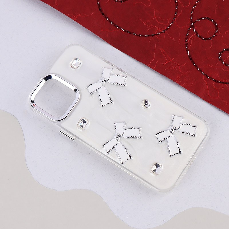 قاب اکلیلی Vip Max آیفون iPhone 12 / 12 Pro پاپیونی نگین دار