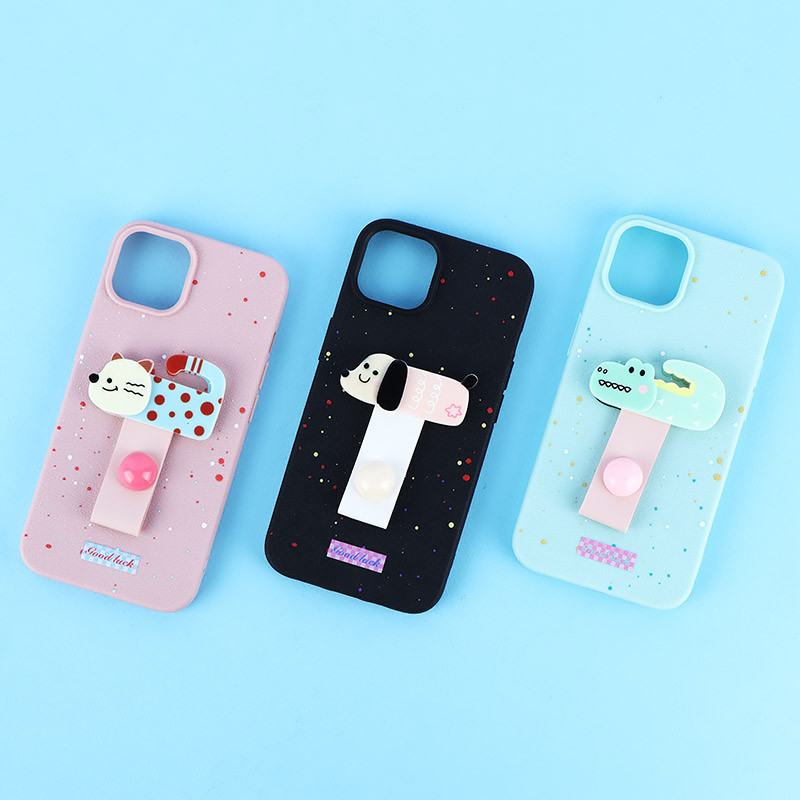 قاب ژله ای آیفون iPhone 13 / 14 هولدردار فانتزی