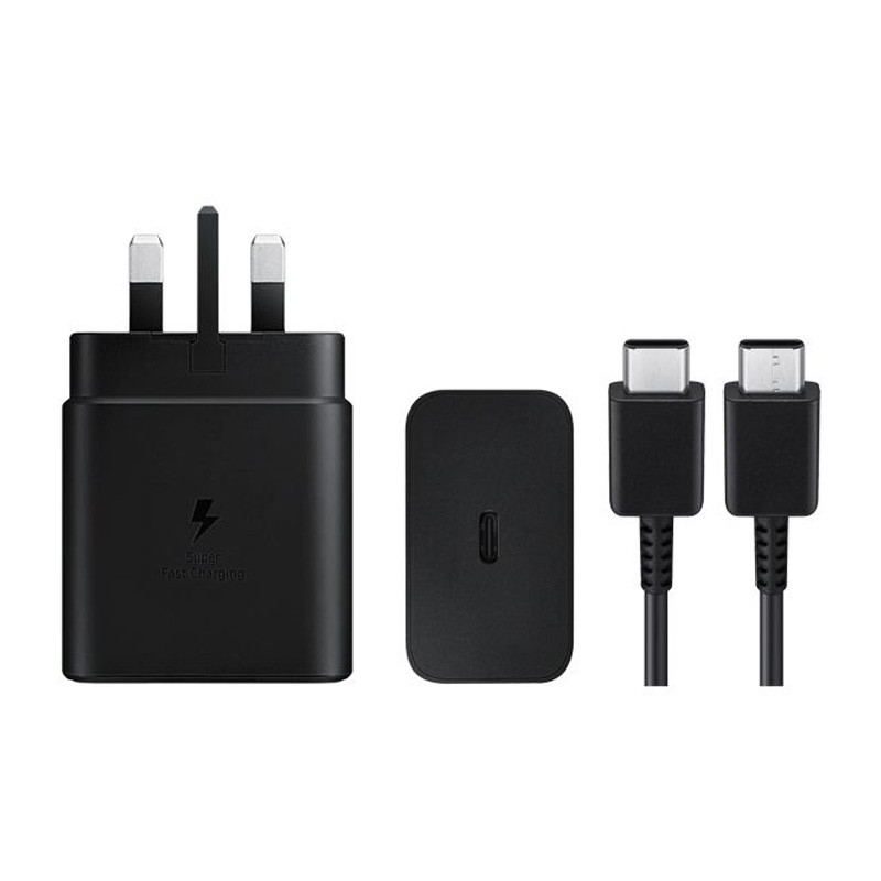 شارژر دیواری 45 وات سامسونگ EP-T4511 PD 3A + کابل تبدیل تایپ سی