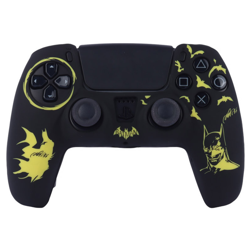 روکش دسته بازی PS5 طرح Batman زمینه مشکی زرد
