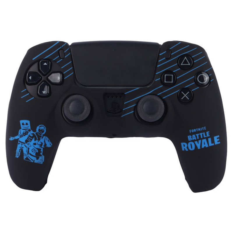 روکش دسته بازی PS5 طرح Fortnite مشکی آبی