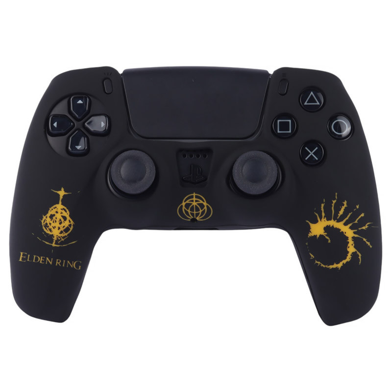 روکش دسته بازی PS5 طرح Elden Ring مشکی زرد