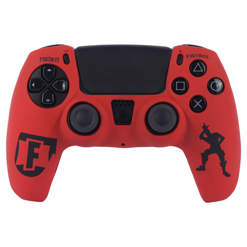 روکش دسته بازی PS5 طرح Fortnite قرمز مشکی