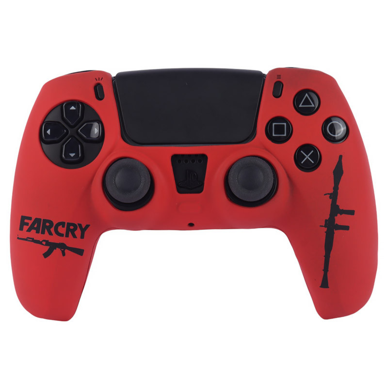 روکش دسته بازی PS5 طرح Far Cry قرمز مشکی