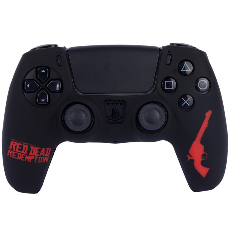 روکش دسته بازی PS5 طرح Red Dead Redemption مشکی قرمز