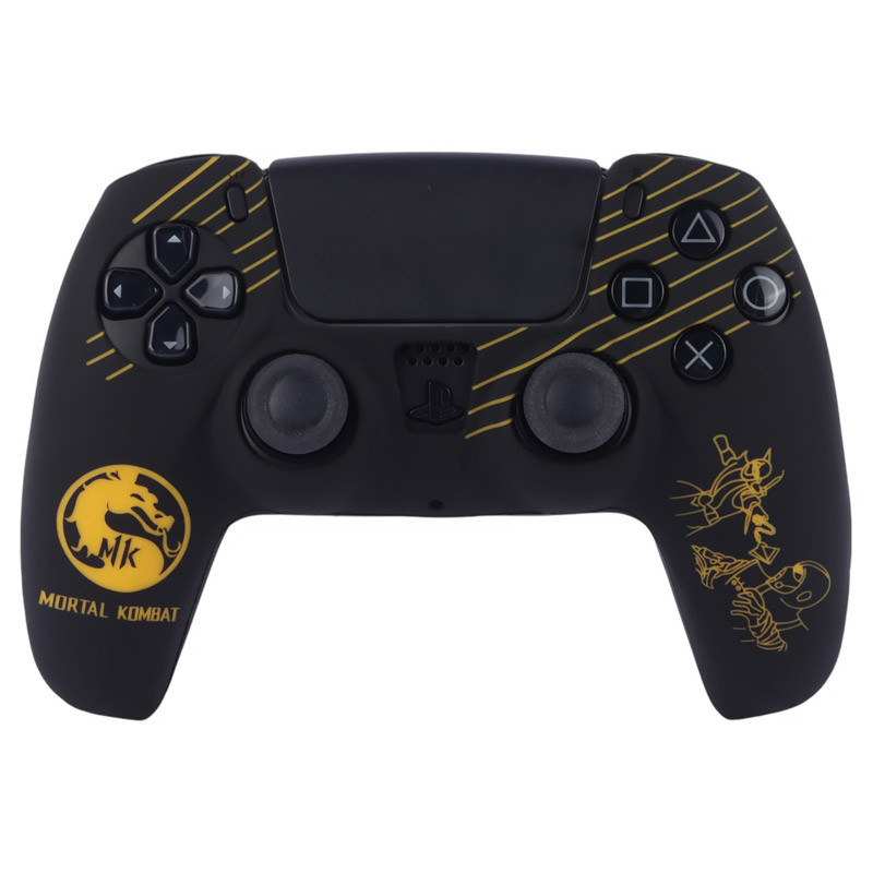 روکش دسته بازی PS5 طرح Mortal Kombat مشکی زرد