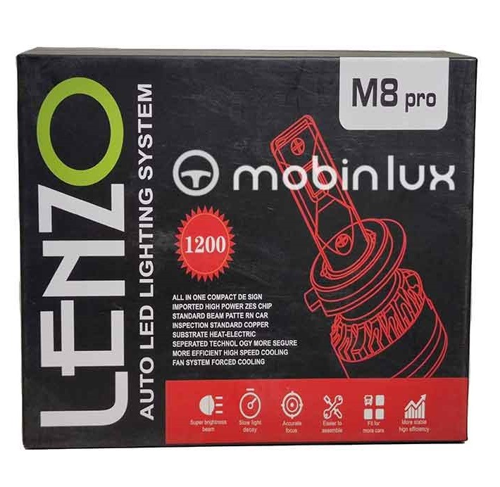 Lenzo M8 Pro هدلایت خودرو لنزو