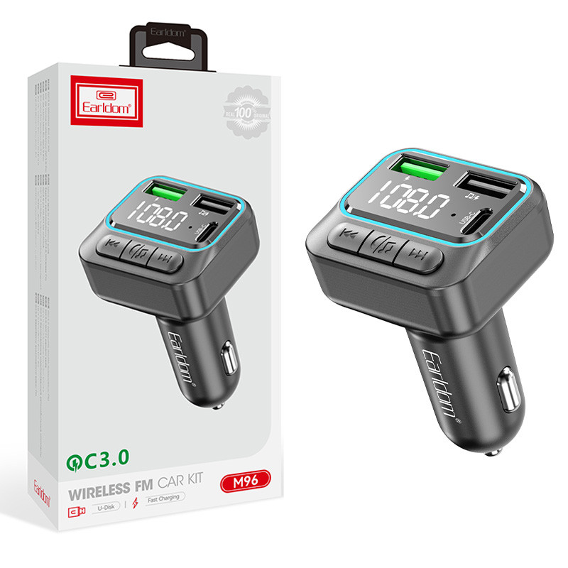 شارژر فندکی و اف ام پلیر بلوتوثی 22 وات ارلدام ET-M96