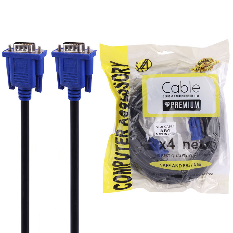 کابل VGA 3+6 ایکس فور نت X4 Net طول 3 متر