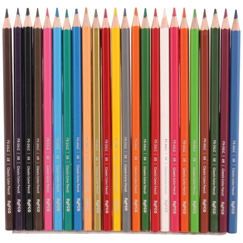 مداد رنگی 24 رنگ پاپکو Papco PS-26LCB2402