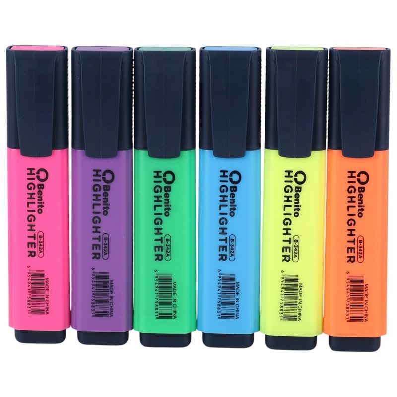 ماژیک هایلایت بنیتو Benito B-342A بسته 36 عددی