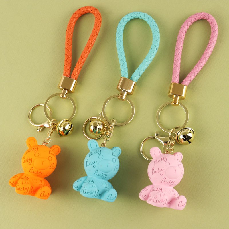 جاکلیدی سنگی خرس طرح Lucky