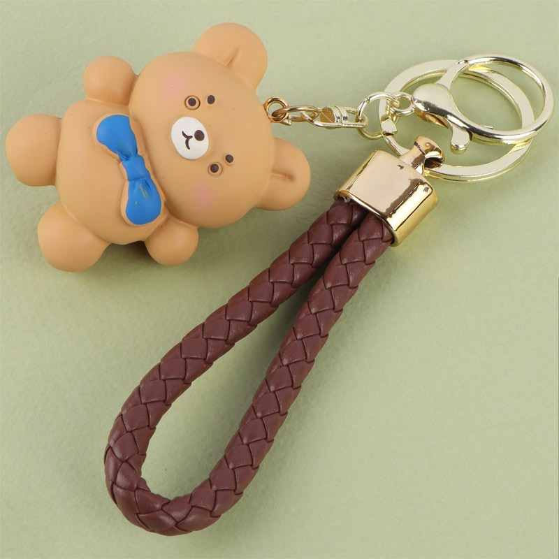 جاکلیدی سنگی طرح خرس تپل