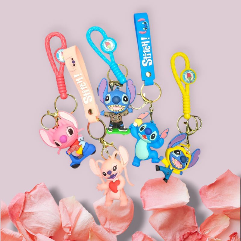 جاکلیدی سیلیکونی گلد طرح استیچ