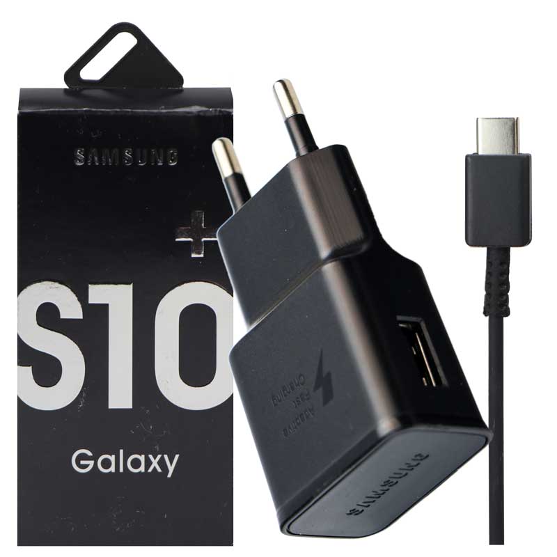شارژر دیواری 10 وات سامسونگ S10 Plus 2A + کابل تایپ سی
