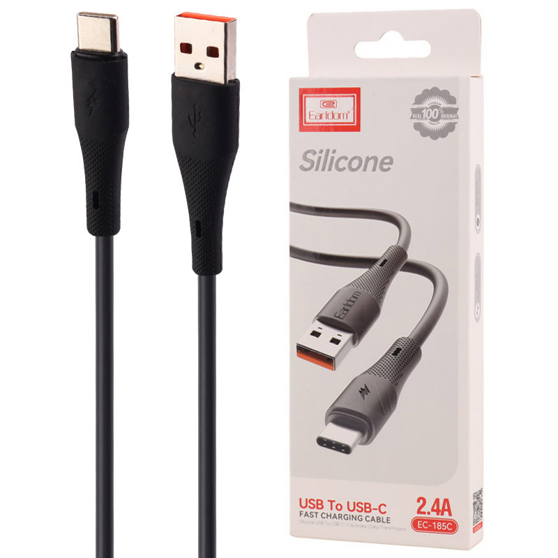 کابل تایپ سی فست شارژ 2.4 آمپر ارلدام EC-185C طول 1 متر