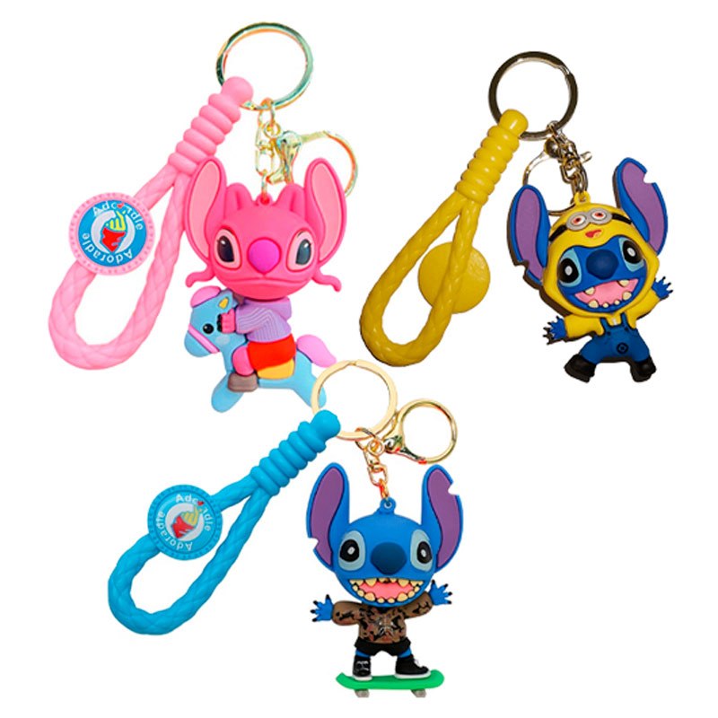 جاکلیدی سیلیکونی گلد طرح استیچ