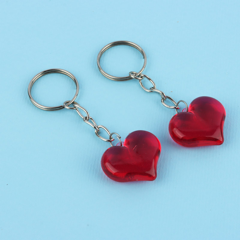 جاکلیدی قلب آبنباتی شفاف