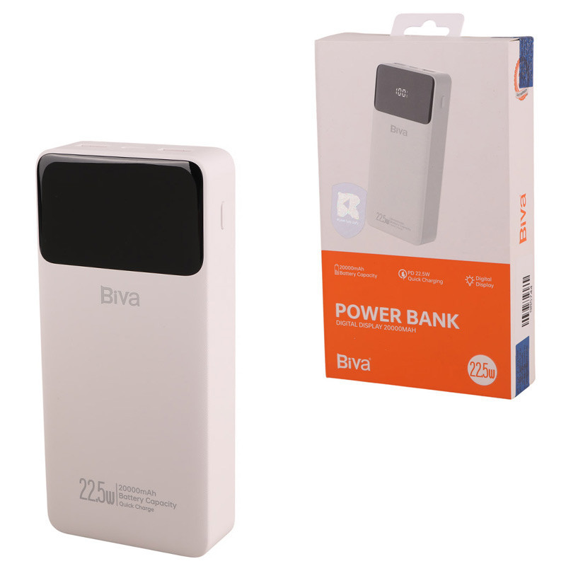 پاور بانک فست شارژ بیوا BP-019 PD 20W ظرفیت 20000 میلی آمپر ساعت