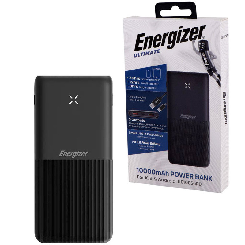 پاور بانک فست شارژ انرجایزر Ultimate UE10056PQ PD3.0 22.5W ظرفیت 10000 میلی آمپر ساعت