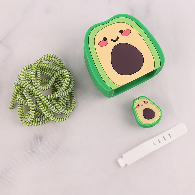 ست محافظ کابل و کلگی شارژر شیائومی 33 وات طرح آووکادو