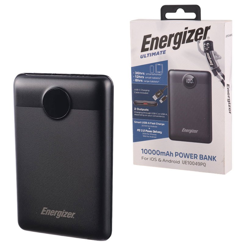 پاور بانک فست شارژ انرجایزر Ultimate UE10049PQ PD3.0 22.5W ظرفیت 10000 میلی آمپر ساعت