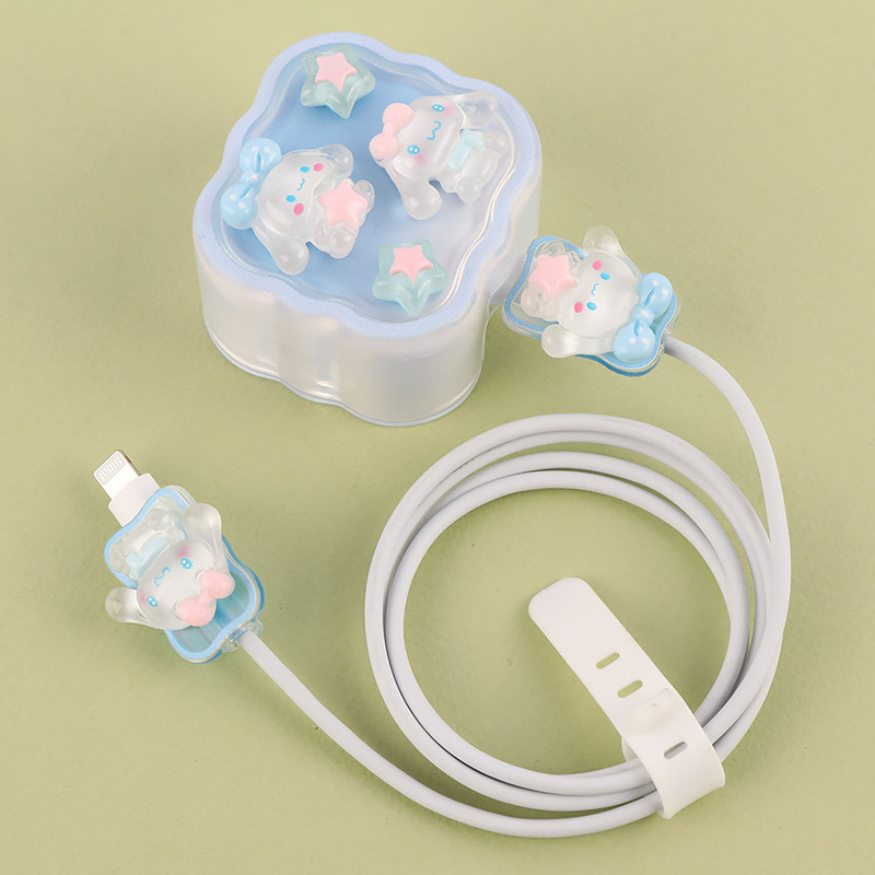 ست محافظ کابل و کلگی شارژر آیفون طرح سینامورول