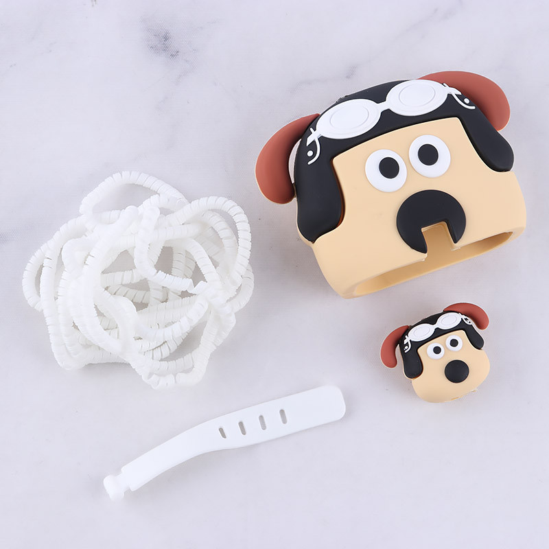 ست محافظ کابل و کلگی شارژر سامسونگ طرح سگ