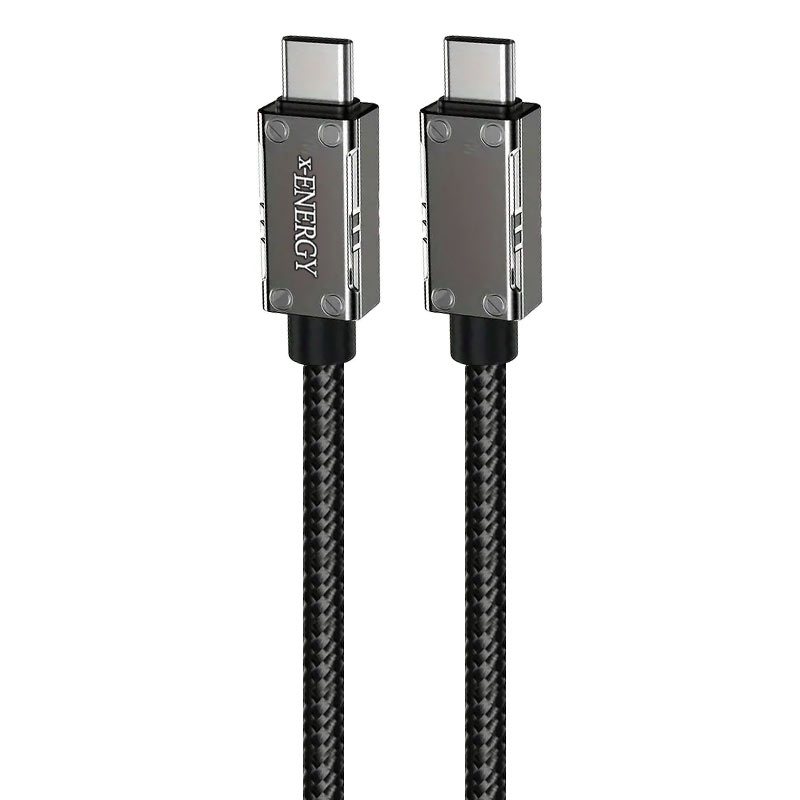 کابل دو سر تایپ سی فست شارژ 240 وات ایکس انرژی X-370C طول 1 متر