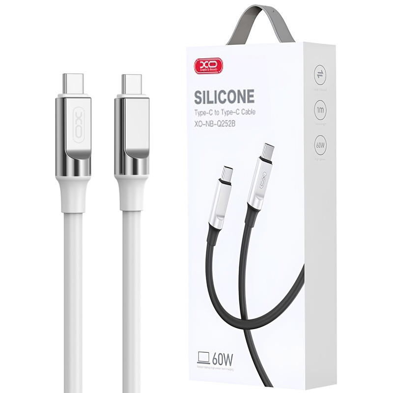 کابل تبدیل فست شارژ XO XO-NB-Q252B Type-C To Type-C 60W 1m