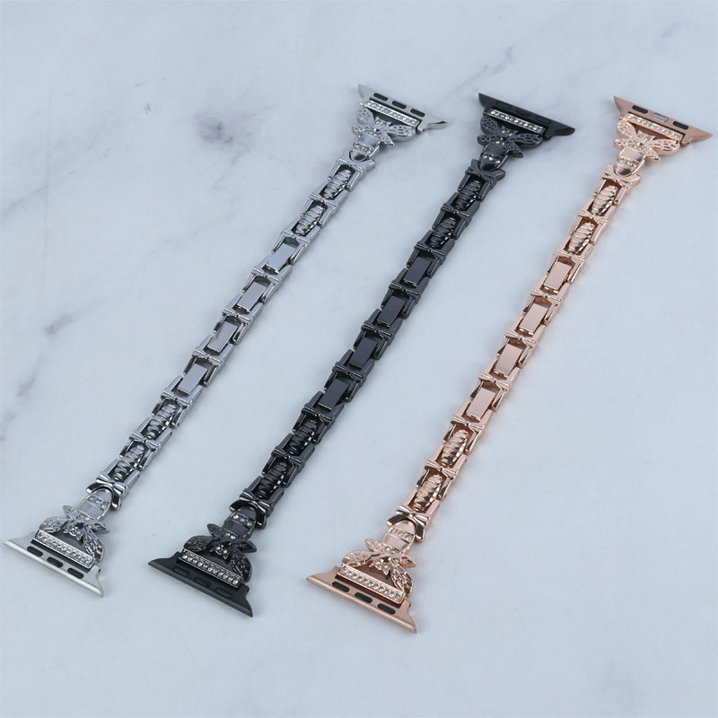 بند اپل واچ Guoi سایز 42/44/45/49 میلی متری طرح پروانه کد 1