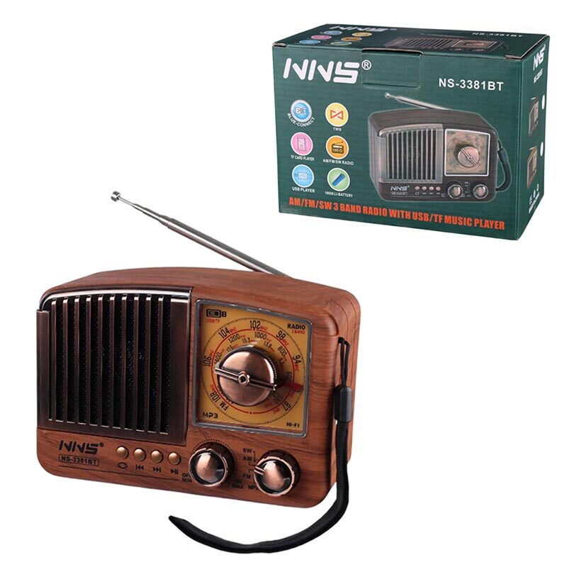 رادیو اسپیکر بلوتوثی ان ان اس NS-3381BT