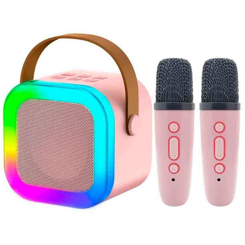 اسپیکر بلوتوثی Colorful Karaoke Sound System + میکروفون