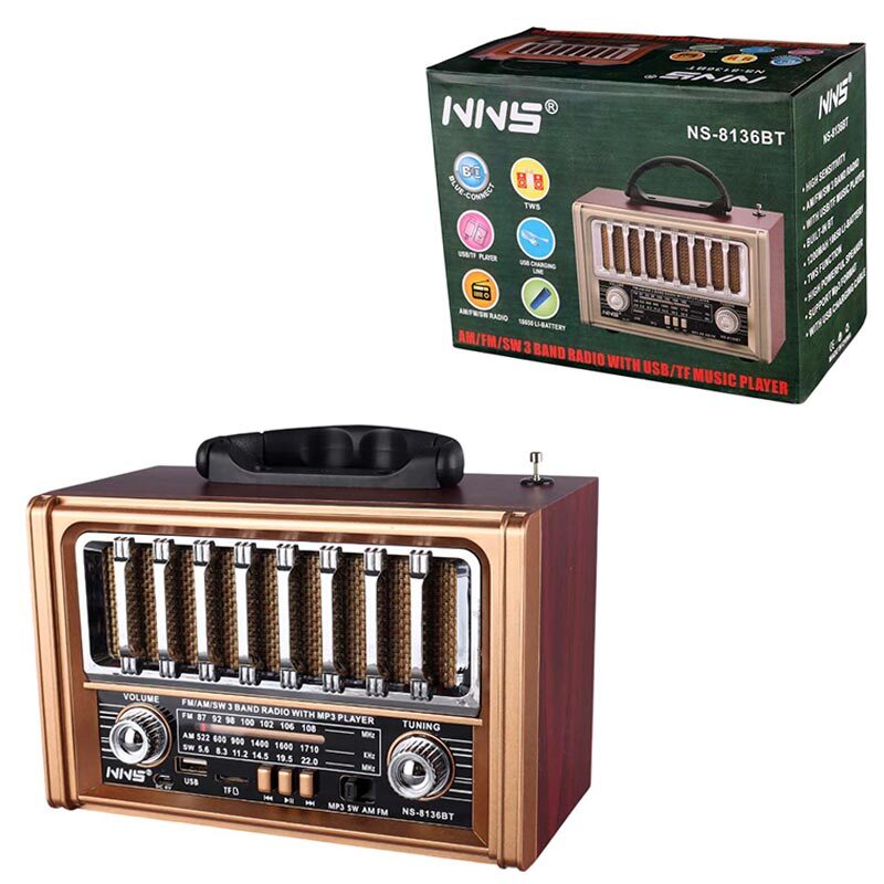 رادیو اسپیکر بلوتوثی ان ان اس NS-8136BT