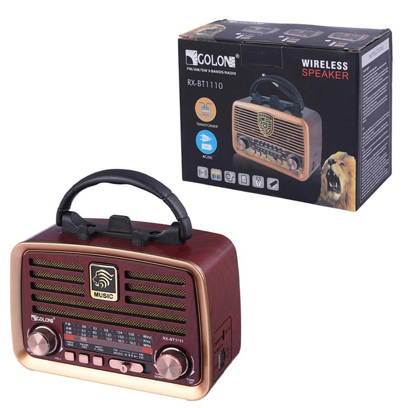 رادیو اسپیکر بلوتوثی گولون RX-BT1111