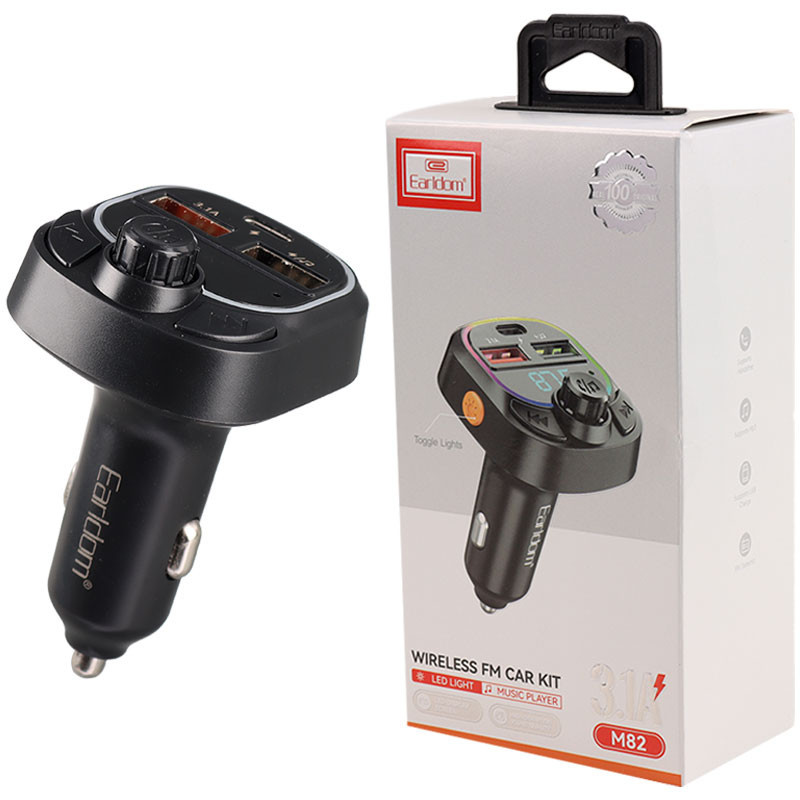 شارژر فندکی + FM Player بلوتوثی Earldom ET-M82