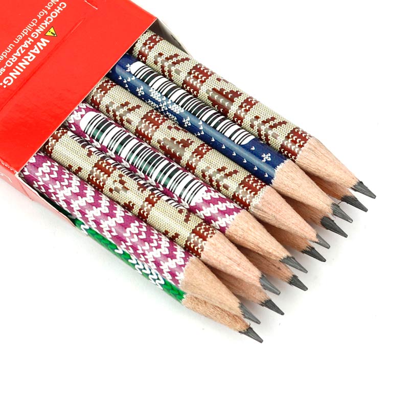 مداد مشکی طرح دار آریا Arya 3046 بسته 12 عددی