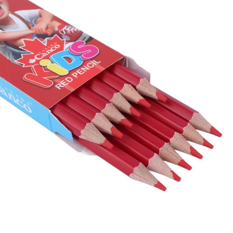 مداد قرمز کنکو Canco Kids بسته 12 عددی