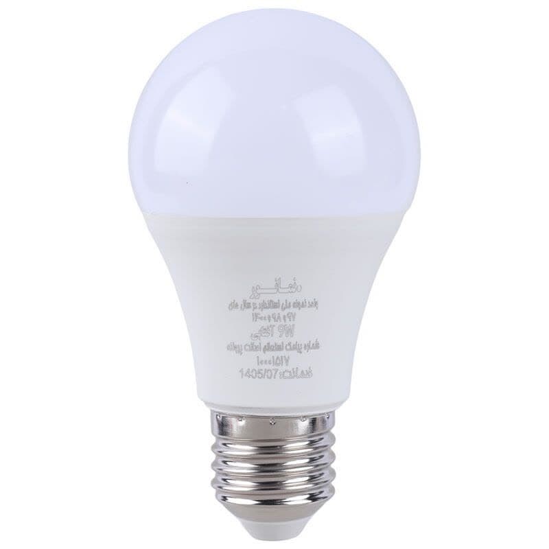لامپ ال ای دی حبابی 9 وات نمانور پایه E27