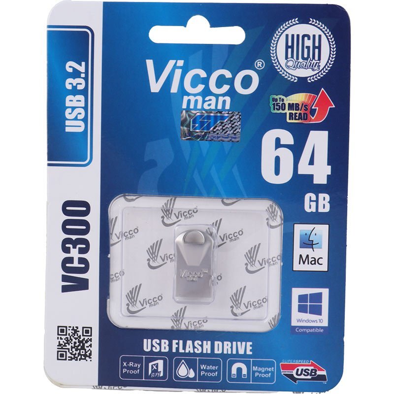 فلش 64 گیگ ویکومن Vicco Man VC300 USB3.2